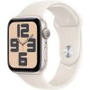 Apple Watch SE (2024) GPS 40mm Starlight Aluminium Case with Starlight Sport Band - S/ M mxef3qc/a