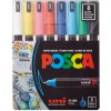Súprava akrylových fixiek Posca PC-1MR 0,7 mm, základné odtiene, 8 ks