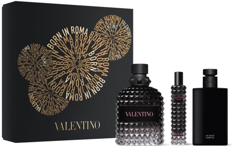 Valentino Uomo Born In Roma EDT 100 ml + EDT 15 ml + sprchový gél 100 ml darčeková sada