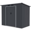 plechový domček LANITPLAST HALLE 74 ANTRACIT LG4023