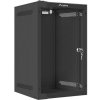 LANBERG RACKOVÁ SKRIŇA 10'' PRO MONTÁŽ NA STENU 9U/280X310 (FLAT PACK) S PROSKLENÝMI DVERAMI ČIERNA WF10-2309-10B