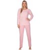 Dámske pyžamo 648 pink - REGINA Růžová S