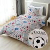 Biante bavlna obliečky Sandra SA-646 Futbal to je hra - na sivom 140x200 70x90