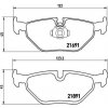 Sada brzdových platničiek kotúčovej brzdy BREMBO P 06 023