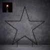 Luca Lighting Záhradná zástrčka LED Light Star 225 LED teplá biela vonkajšia 90x102cm čierna