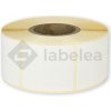 Labelea Samolepiace TERMO etikety 40x46 mm biele papierové, 1000 etikiet na rolke, Farba etikiet Biela, Vnútorný priemer dutinky 40 mm ETM040046W