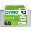 Samolepiaca páska Dymo D1 12 mm biela/čierna, 10ks