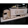 Darček kamión truck | drevené darčeky na flašu víno a alkohol | VIDEO