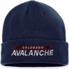 Fanatics Zimní čepice Colorado Avalanche Authentic Pro Game & Train Cuffed Knit Athletic Navy