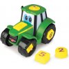 John Deere Traktor Johnny s číslami 21cm