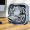 Stolný USB ventilátor s nastaviteľným sklonom 360° (Kompaktný USB ventilátor na stôl do kancelárie, domácnosti aj na cesty)