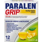 Paralen Grip horúci nápoj citrón 650 mg/10 mg plu.por.1 x 12