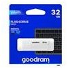 Goodram USB flash disk, USB 2.0, 32GB, UME2, biely, UME2-0320W0R11, USB A, s krytkou