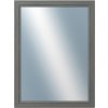 DANTIK - Zrkadlo v rámu, rozmer s rámom 60x80 cm z lišty STEP tmavošedá (3021)