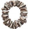 MURU Úzka Saténová Scrunchie gumička - Bronze Lesklá