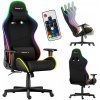Huzaro Force 6.2 | RGB LED osvetlenie herná stolička hráčska kancelárska stolička stolová stolička hráčska opierka hlavy bedrová opierka | nosnosť do 130 kg | čierna