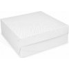 WIMEX s.r.o. Krabica na tortu (PAP) biela 20 x 20 x 10 cm [50 ks]