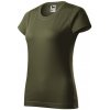 Tričko dámske MALFINI Basic 160g/m2 - military olivové