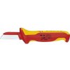 KNIPEX nůž na kabely VDE 9854, rovné ostří s KS hřbetem čepel 50 mm D=190 mm