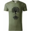 Narodeninový strom 50 - Tričko z organickej bavlny - 3XL ( Khaki )