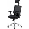 Autronic KA-B1083 BK kancelárske kreslo, látka čierna