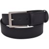 Pánsky kožený opasok 763-40-02 čierny prešitý pracka Medard