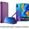 Otváracie Púzdro Luxria Clear View pre Huawei - Fialové pre Huawei: P30 lite