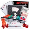 Pokerový set 300 žetónov, žetóny na hranie, poker chips set, karty, kufor
