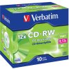 Médiá VERBATIM CD-RW SERL 700MB, 12x, šperk case 10 ks (43148)