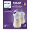 Philips AVENT FĽAŠA Natural Response 260 ml, priehľadná, 3-6m, cumlík prietok 3 (SCY903/02) 2 ks