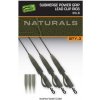 Fox Montáž Naturals Submerge Power Grip Lead Clip Leaders 75 cm 3 ks 30 lb