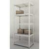 Kovový regál Futur 1800x900x600/5, biela, 350kg/pol. lamino (biela, 350 kg/pol., 5výstuh)