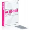 Actisorb PLUS 25 obväz s aktívnym uhlím a striebrom 10,5 x 10,5 cm 10 ks