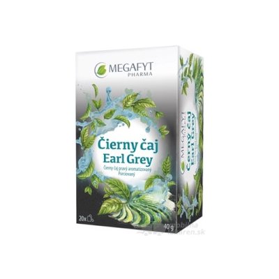 MEGAFYT Čierny čaj Earl Grey porciovaný čaj 20x2 g (40 g)