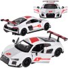 mamido Audi R8 LMS športový model kovového auta, mierka 1:32, zvuky, svetlá