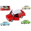 Welly Dromader Auto Trabant 601 Klasic kov plast 11cm 39 na volný chod 4 barvy v krabičce 15x7x7cm 1:34