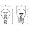 CB Elektro žiarovka 25W, E14, 2700K, 200lm, 240V, iluminačná, číra (TES-LAMPS)