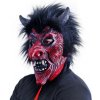 Celohlavová maska čerta s vlasmi