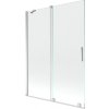 Mexen Velar 2-krídla vaňová zástena posuvná 130 x 150 cm, transparentná, chróm - 896-130-000-01-01