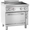 Elektrický sporák 4 plotýnky s elektrickou troubou, 800x700x850 mm | BARTSCHER, 287431 inox