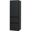 Mereo Opto Skrinka 40x125x36 cm, 2 zásuvky, 1 dvierka, ľavá, čierna CN944L