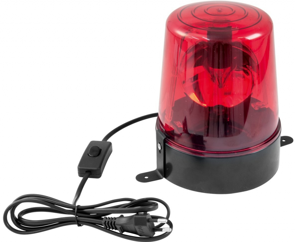 Maják, červený, LED, 230V