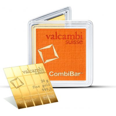 Valcambi zlatý zliatok CombiBar 20 x 1 g