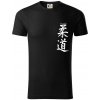 Judo nápis japan - Tričko z organickej bavlny - M ( Čierna )