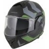 CASSIDA prilba MultiFlip Korp 2026, čierna matná/zelená/sivá, veľkosť XL