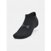 Under Armour Unisexové ponožky UA Essential No Show (3 páry) Čierna SM