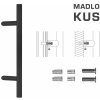 Madlo na dvere FT - MADLO kód K10 Ø 30 mm SP ks CIM - čierna matná (FNO) | MP-KOVANIA.sk