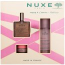 NUXE Pink Fever darčekový set suchý olej Huile Prodigieuse Florale 50 ml + micelárna voda Very Rose 3-In-1 Soothing Micellar Water 100 ml + balzam na pery Very Rose 15 g