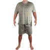Pyžamo pánske krátky rukáv Mirek - 2-OGC-TO-33 5XL khaki