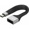 AlzaPower FlexCore USB-C 3.2 Gen 2 (M) to USB-A (F) čierny APW-ADTCTA10B